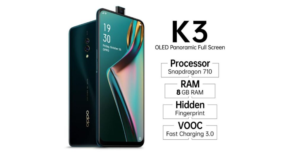 Specifications of Oppo K3