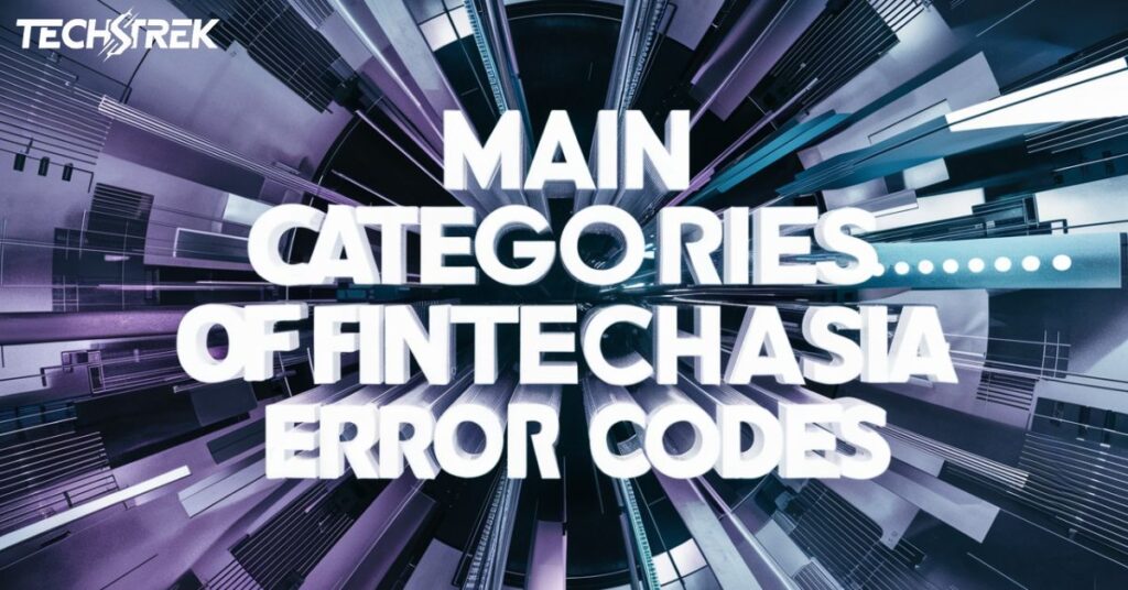 Main Categories of FintechAsia Error Codes