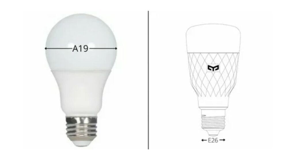 Comparing E26 and A19