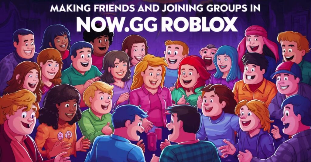 Making Friends and Joining Groups in Now.gg Roblox