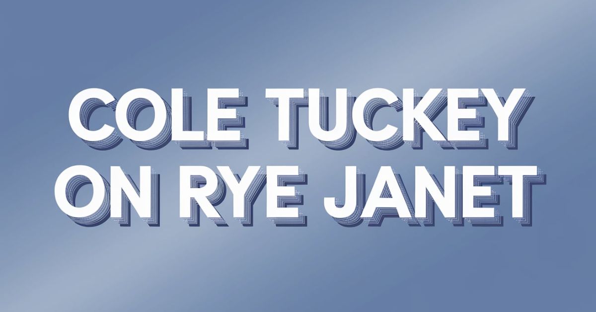 Cole Tuckey on Rye Janet: Redefining Innovation Through Creative Collaboration