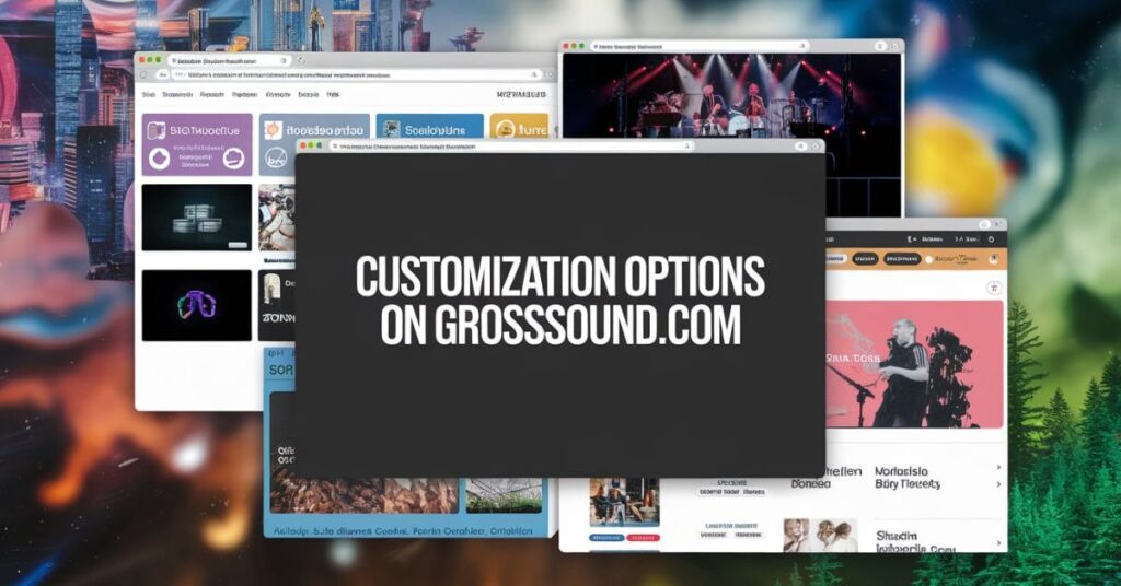 Customization Options on Grosssound.com