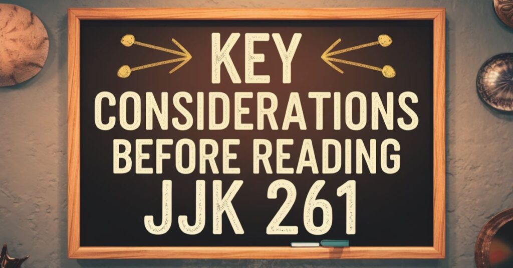 Key Considerations Before Reading JJK 261 Raw