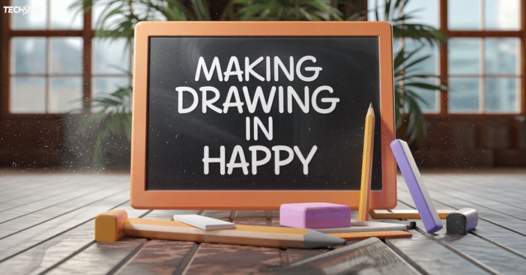 Making Drawing in Happy